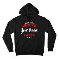 Personalize Built With Genuine Parts Custom Name Tall Hoodie