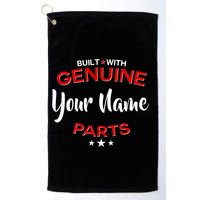 Personalize Built With Genuine Parts Custom Name Golf Towel