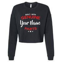 Personalize Built With Genuine Parts Custom Name Cropped Pullover Crew