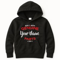 Personalize Built With Genuine Parts Custom Name Kids Hoodie