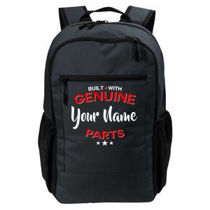 Personalize Built With Genuine Parts Custom Name Daily Commute Backpack