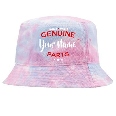 Personalize Built With Genuine Parts Custom Name Tie-Dyed Bucket Hat