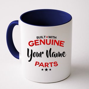 Personalize Built With Genuine Parts Custom Name Coffee Mug