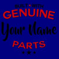 Personalize Built With Genuine Parts Custom Name Mug