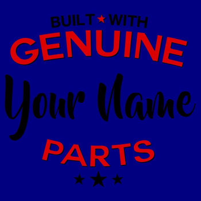 Personalize Built With Genuine Parts Custom Name Mug
