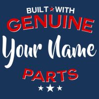 Personalize Built With Genuine Parts Custom Name Infant Baby Jersey Bodysuit