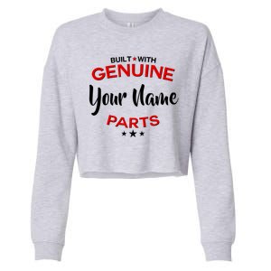 Personalize Built With Genuine Parts Custom Name Cropped Pullover Crew