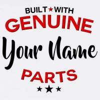 Personalize Built With Genuine Parts Custom Name Garment-Dyed Sweatshirt