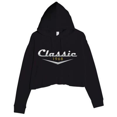 Personalize Classic Birthday Custom Year Crop Fleece Hoodie