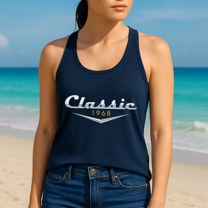 Personalize Classic Birthday Custom Year Womens Tank Top