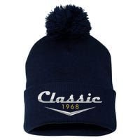 Personalize Classic Birthday Custom Year Pom Pom 12in Knit Beanie