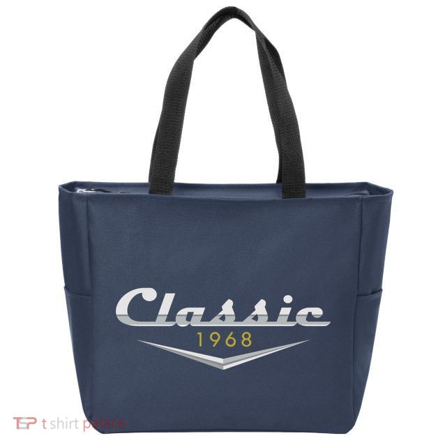 Personalize Classic Birthday Custom Year Zip Tote Bag