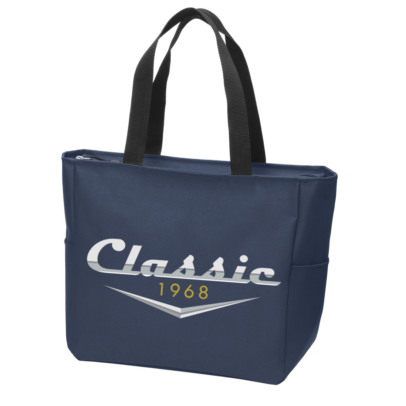 Personalize Classic Birthday Custom Year Zip Tote Bag