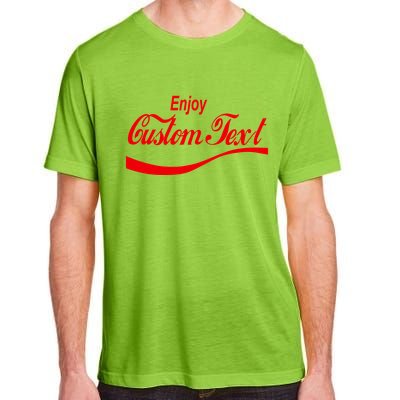 Personalize Enjoy Custom Text Name Spoof Logo Adult ChromaSoft Performance T-Shirt