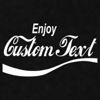 Personalize Enjoy Custom Text Name Spoof Logo Ladies PosiCharge Tri-Blend Wicking Tank