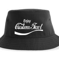 Personalize Enjoy Custom Text Name Spoof Logo Sustainable Bucket Hat