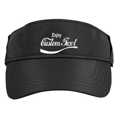 Personalize Enjoy Custom Text Name Spoof Logo Adult Drive Performance Visor