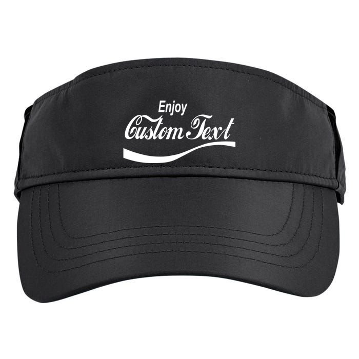 Personalize Enjoy Custom Text Name Spoof Logo Adult Drive Performance Visor