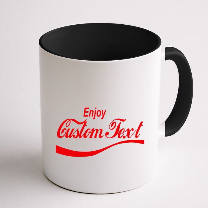Personalize Enjoy Custom Text Name Spoof Logo Mug