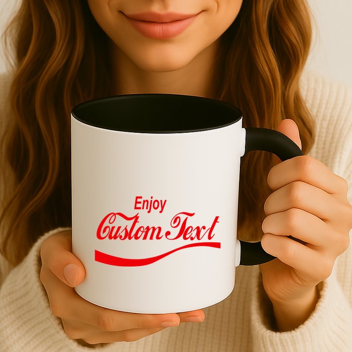 Personalize Enjoy Custom Text Name Spoof Logo Mug