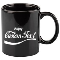 Personalize Enjoy Custom Text Name Spoof Logo 11oz C Handle Ceramic Mug