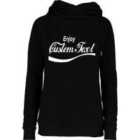Personalize Enjoy Custom Text Name Spoof Logo Womens Funnel Neck Pullover Hood