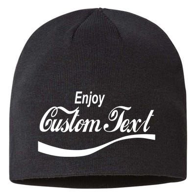 Personalize Enjoy Custom Text Name Spoof Logo Sustainable Beanie