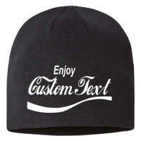 Personalize Enjoy Custom Text Name Spoof Logo Sustainable Beanie