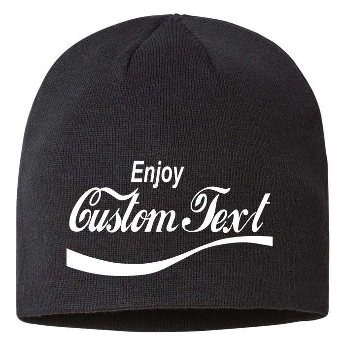 Personalize Enjoy Custom Text Name Spoof Logo Sustainable Beanie