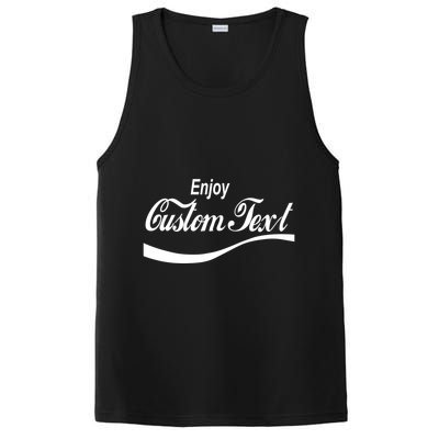 Personalize Enjoy Custom Text Name Spoof Logo PosiCharge Competitor Tank