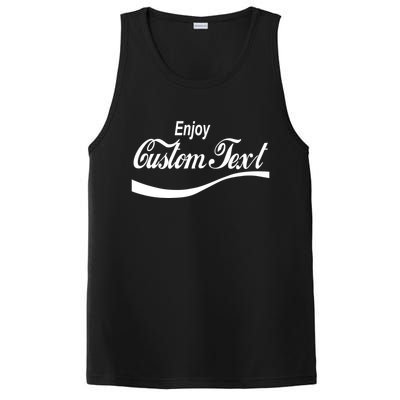 Personalize Enjoy Custom Text Name Spoof Logo PosiCharge Competitor Tank