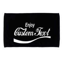 Personalize Enjoy Custom Text Name Spoof Logo Microfiber Hand Towel