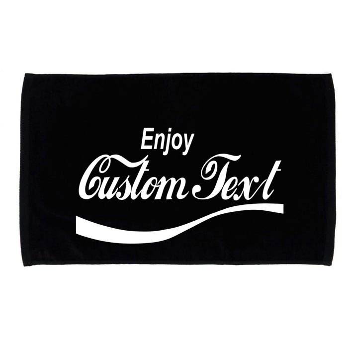 Personalize Enjoy Custom Text Name Spoof Logo Microfiber Hand Towel