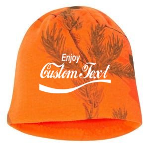 Personalize Enjoy Custom Text Name Spoof Logo Kati - Camo Knit Beanie