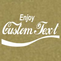 Personalize Enjoy Custom Text Name Spoof Logo Garment-Dyed Women's Muscle Tee