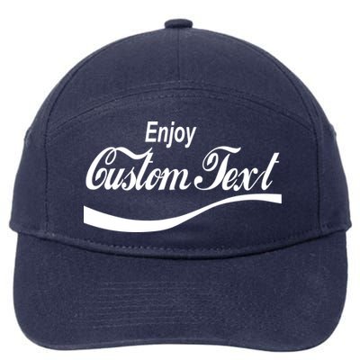 Personalize Enjoy Custom Text Name Spoof Logo 7-Panel Snapback Hat