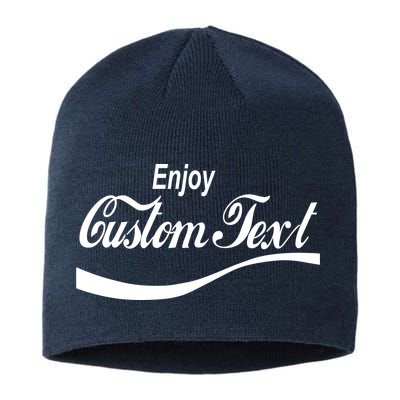 Personalize Enjoy Custom Text Name Spoof Logo Sustainable Beanie