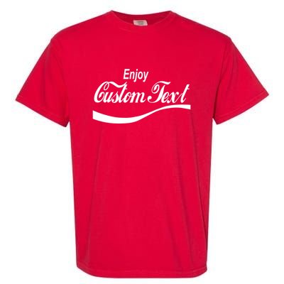 Personalize Enjoy Custom Text Name Spoof Logo Garment-Dyed Heavyweight T-Shirt