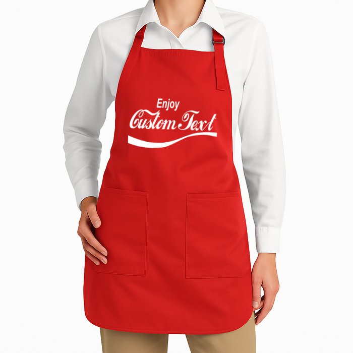 Personalize Enjoy Custom Text Name Spoof Logo Apron