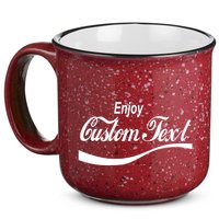 Personalize Enjoy Custom Text Name Spoof Logo 15oz Campfire Ceramic Mug