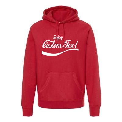 Personalize Enjoy Custom Text Name Spoof Logo Premium Hoodie