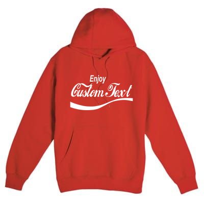 Personalize Enjoy Custom Text Name Spoof Logo Premium Pullover Hoodie
