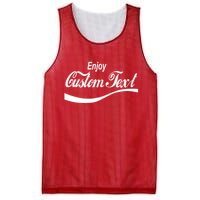 Personalize Enjoy Custom Text Name Spoof Logo Mesh Reversible Basketball Jersey Tank