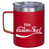 Personalize Enjoy Custom Text Name Spoof Logo 12oz Stainless Steel Coffee Mug