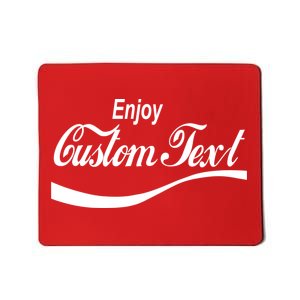 Personalize Enjoy Custom Text Name Spoof Logo Mousepad