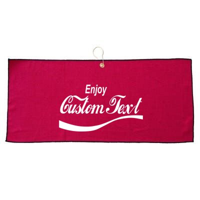Personalize Enjoy Custom Text Name Spoof Logo Large Microfiber Waffle Golf Towel