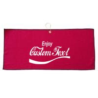 Personalize Enjoy Custom Text Name Spoof Logo Large Microfiber Waffle Golf Towel
