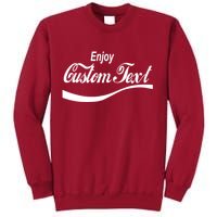 Personalize Enjoy Custom Text Name Spoof Logo Tall Sweatshirt