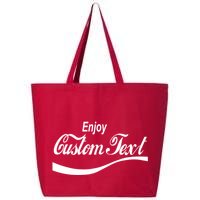 Personalize Enjoy Custom Text Name Spoof Logo 25L Jumbo Tote