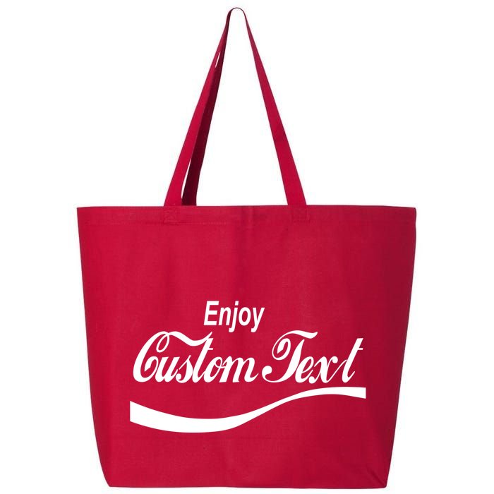 Personalize Enjoy Custom Text Name Spoof Logo 25L Jumbo Tote
